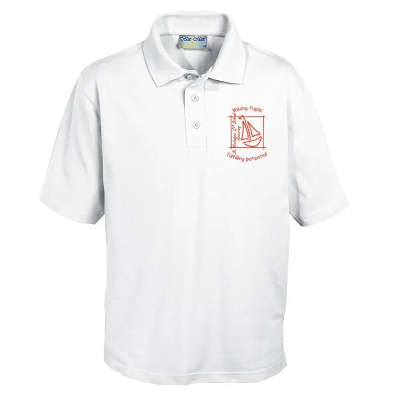 St Nicholas Primary School Official Polo – Embroidered Logo Option 1