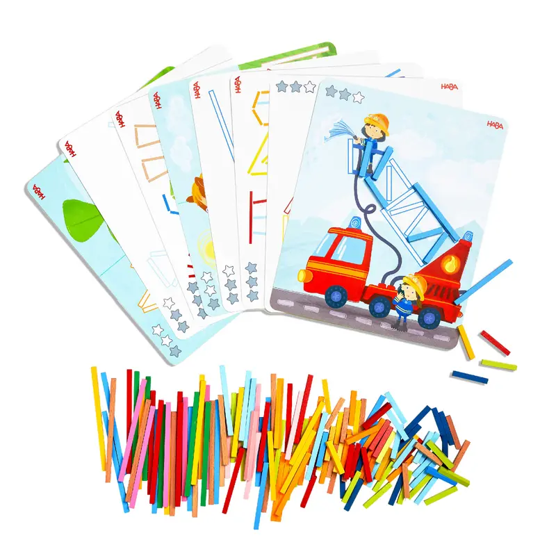 Stabix – Wooden Spatial Arrangement & Color-Matching Game 1