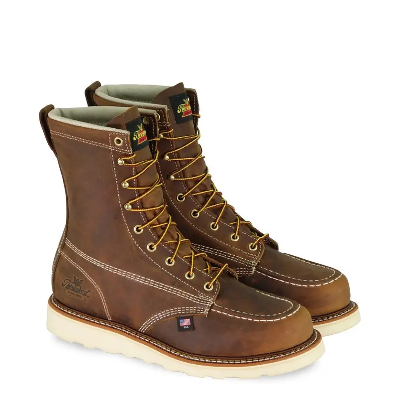Thorogood Crazyhorse Moc Toe Work Boots – 8-Inch Safety Footwear, Model 804-4478
