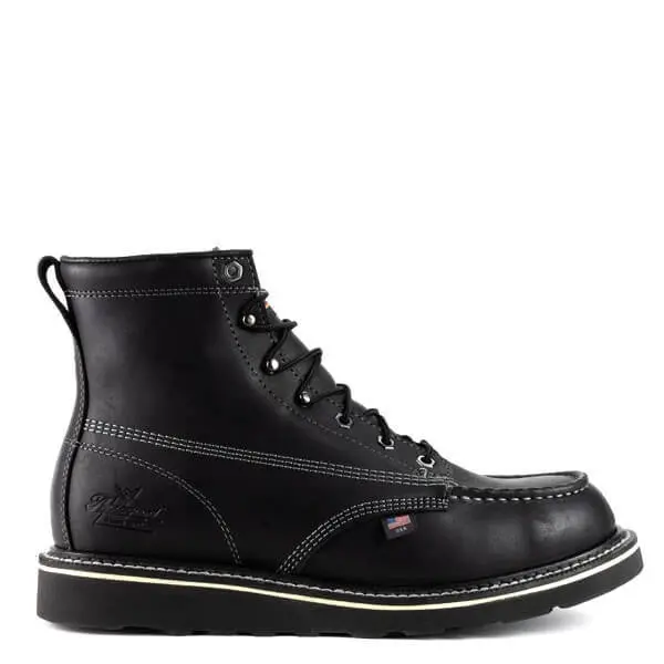 Thorogood Midnight Series 6" Black Moc Toe Steel-Toe Work Boot (#814-6206) 1