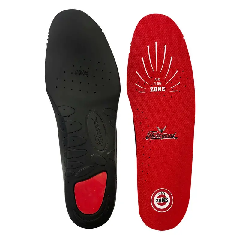Thorogood Two-Density Polyurethane Shock Zone Insole – Cushioned Replacement Footbed 1