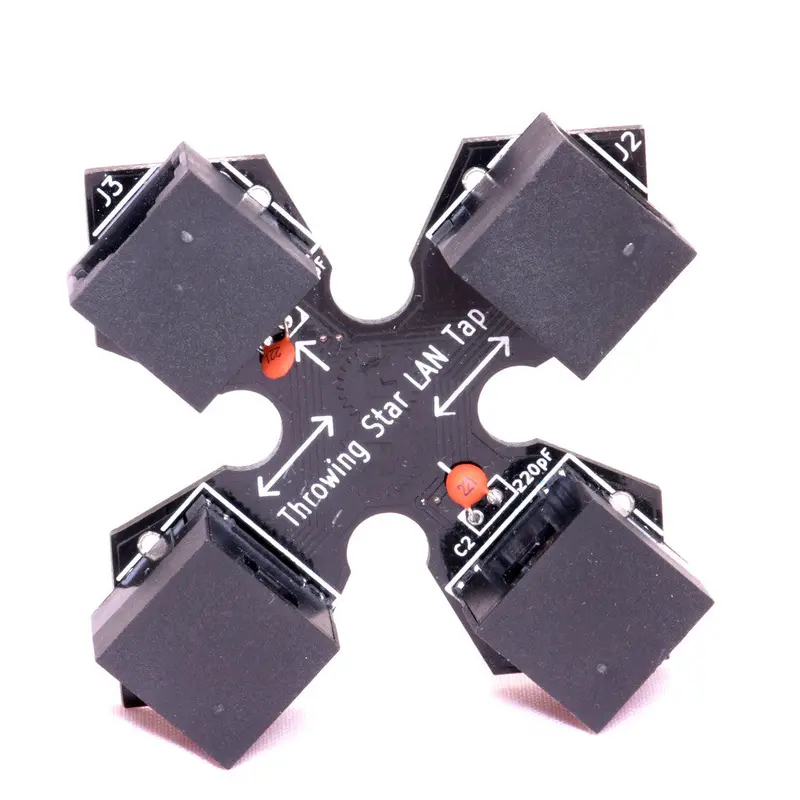 Throwing Star Ethernet Tap For Passive Traffic Capture 1