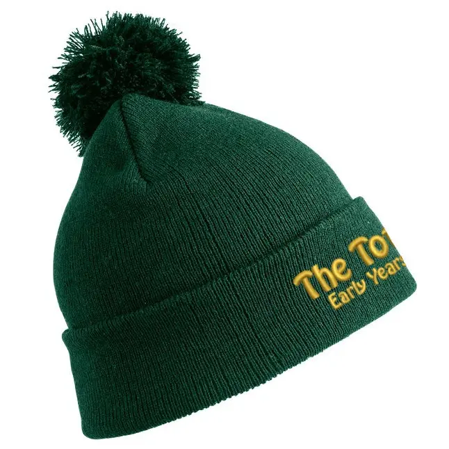 Tot Stop Pom-Pom Beanie – Chunky Knit Winter Hat For Early Years 1
