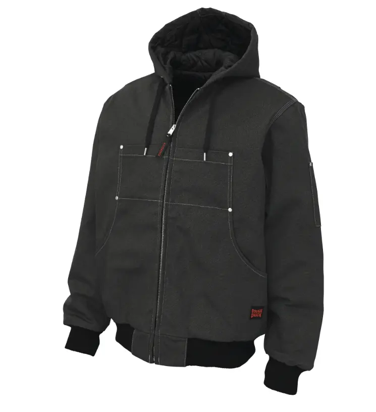 Tough Duck Women’S Classic Hooded Duck Bomber Jacket – Water-Resistant Outerwear 1