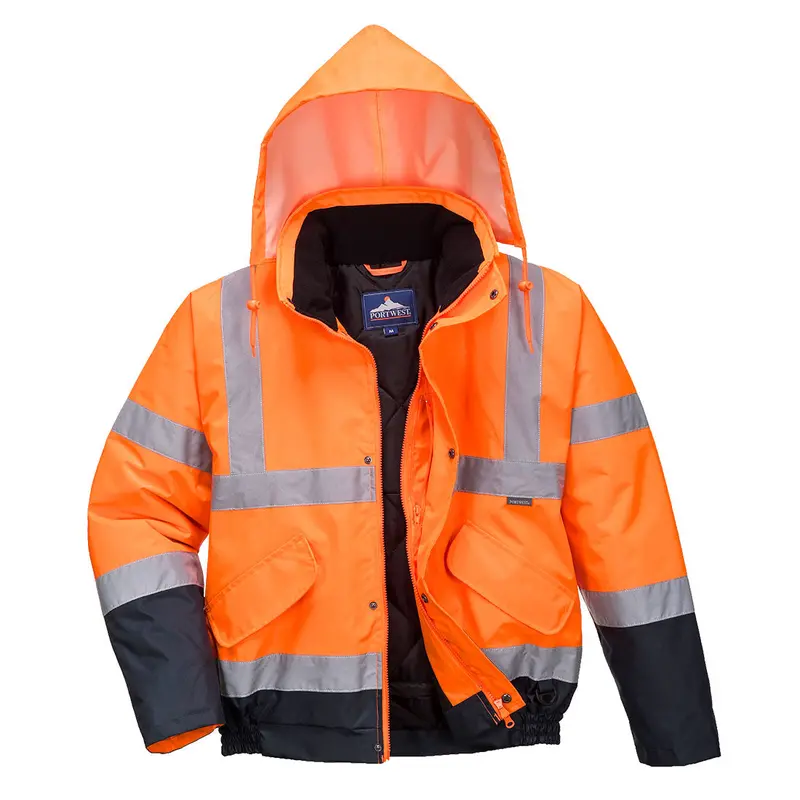 Two-Tone High-Visibility Bomber Jacket 1