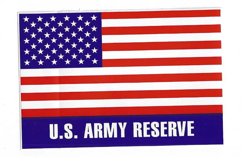 U.S. Army Reserve Large American Flag Vinyl Sticker – #Ff5 1