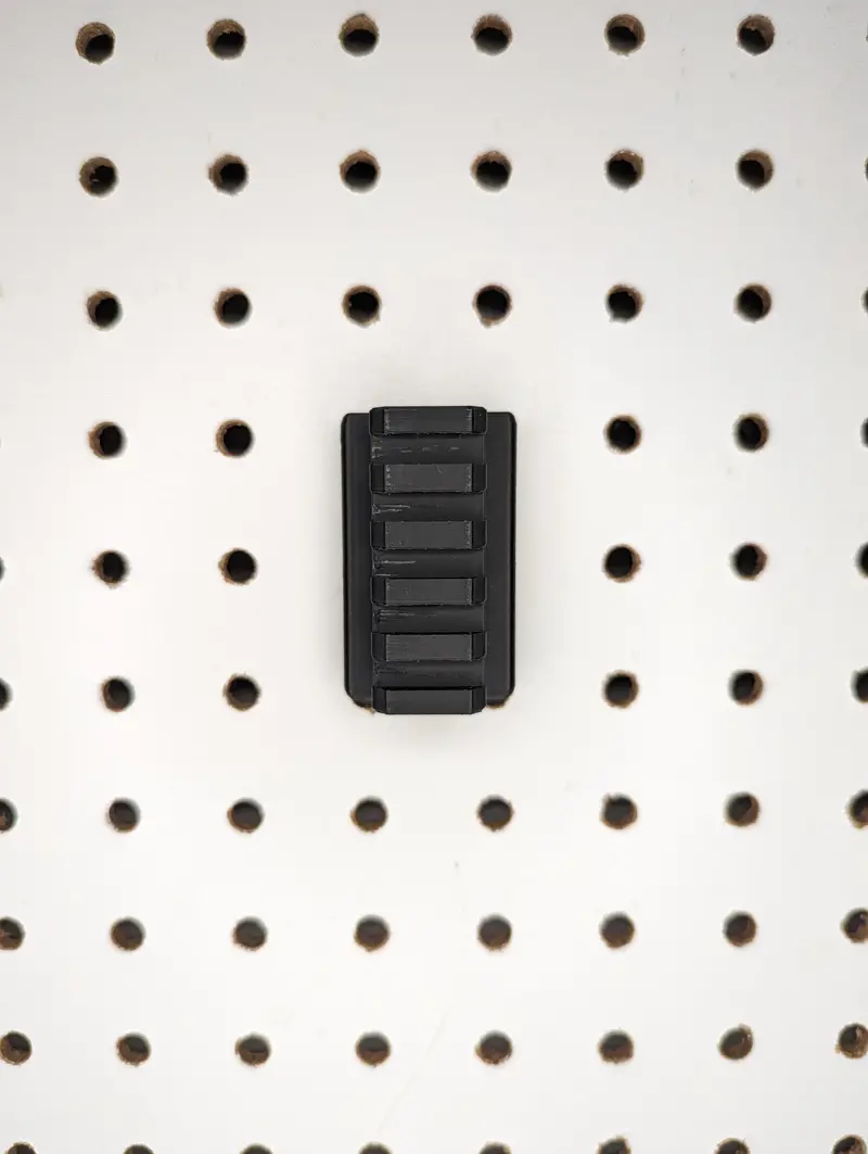 Vertical Picatinny Rail Holder For Pegboard, Skadis, Wall Control & Vaultek 1