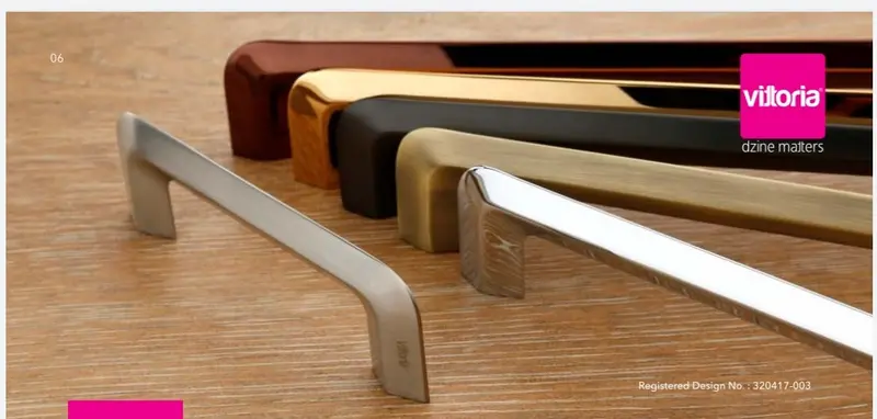 Vittoria Cabinet Handle V-152 – Curved Ergonomic Pull For Modern Cabinets 1