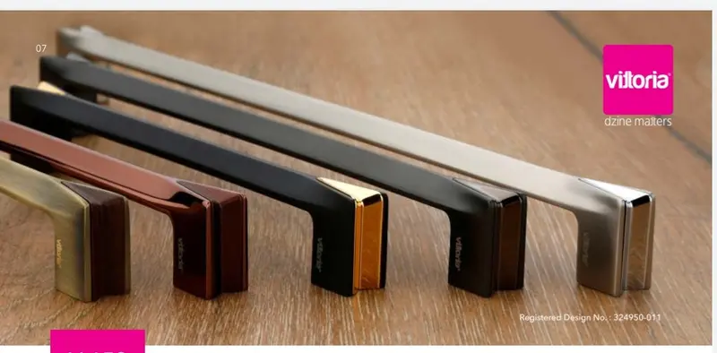 Vittoria Cabinet Handle V-153 – Contoured Full-Length Drawer Pull 1
