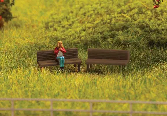 Walthers Realistic Park Bench Models For Ho Scale Landscaping (949-4146) 1
