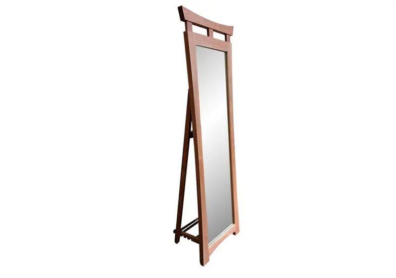 Waterfall-Edge Full-Length Cheval Mirror 1