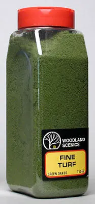 Woodland Scenics Fine Green Turf – 32 Oz Landscape Grass (Woot1345) 1
