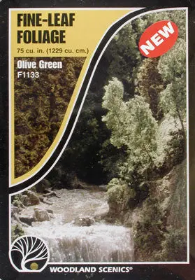 Woodland Scenics Olive Green Fine-Leaf Foliage – Woof1133 1