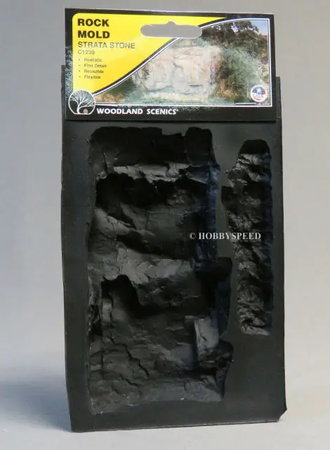 Woodland Scenics Strata Stone Rock Mold – 5" × 7" (Wds1239) 1