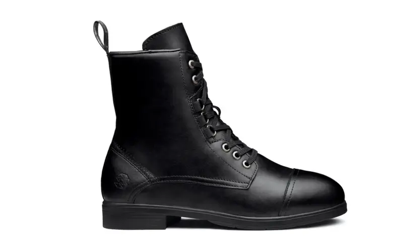 Xena Spice Women'S Black Steel-Toe Work Boot – Slip-Resistant Sole 1