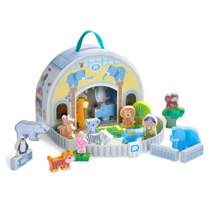 Zoo-Themed Imaginative Play World Set 1