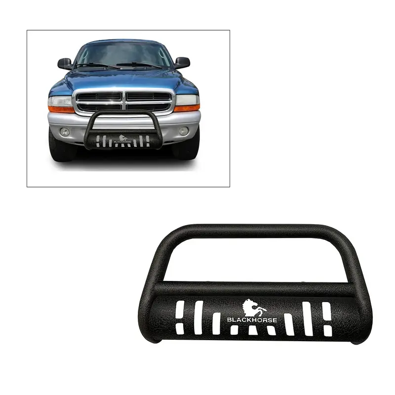 Black Horse Off-Road 2.5-Inch Textured Steel Brush Bar – Bolt-On Front Protection (Model #Cbt-B201Sp) 1