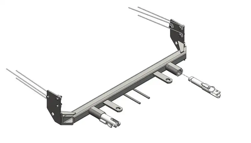 Blue Ox Bx1725 Tow Bar Base Plate With Removable Attachment Tabs – 3-Ton Rating 1