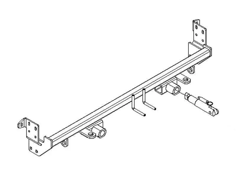 Blue Ox Bx2524 Tow Bar Base Plate – Removable Attachment Tabs, 2,000 Lb Rating 1