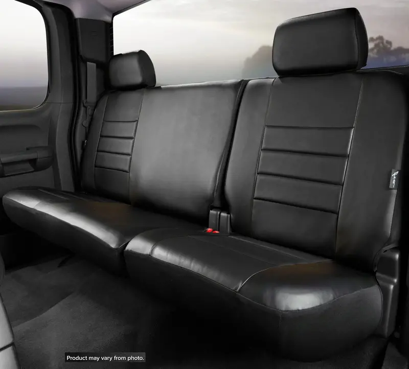 Fia Sl60 Series Leatherlite Rear Seat Covers – Black/Black Red Trim (Sl62-77) 1