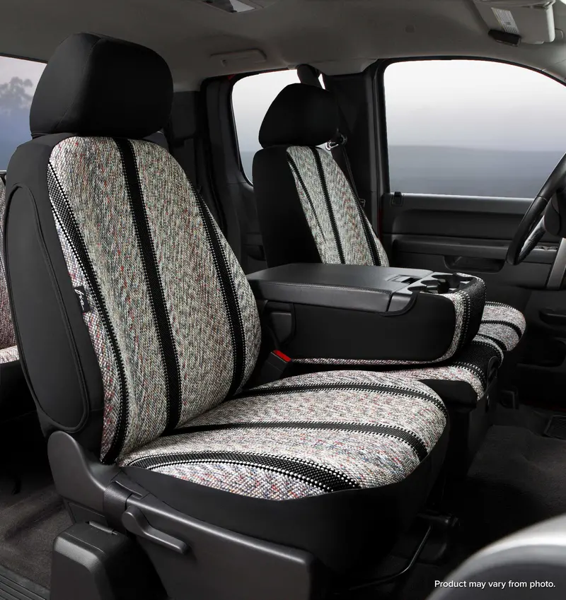 Fia Tr40 Series Tr47-10 Black & Wine Saddleblanket-Style Front Seat Covers For Jeep Wrangler 1