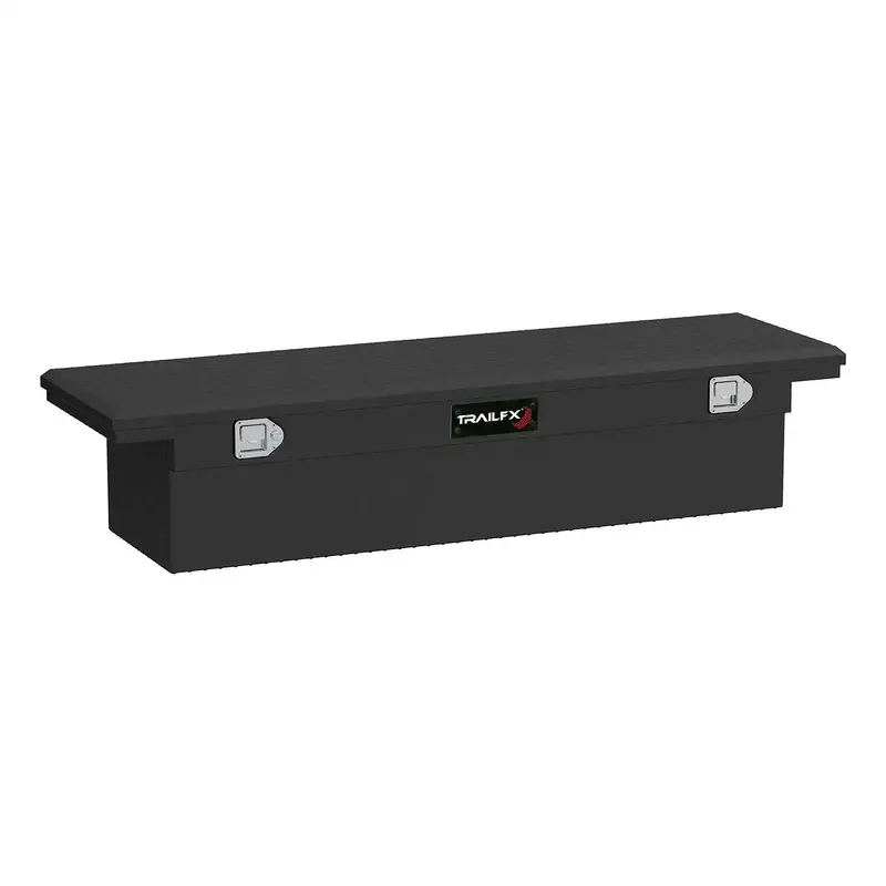 Trailfx 120703 Angled Single-Lid Crossover Toolbox – Matte Black 16-Gauge Aluminum 1