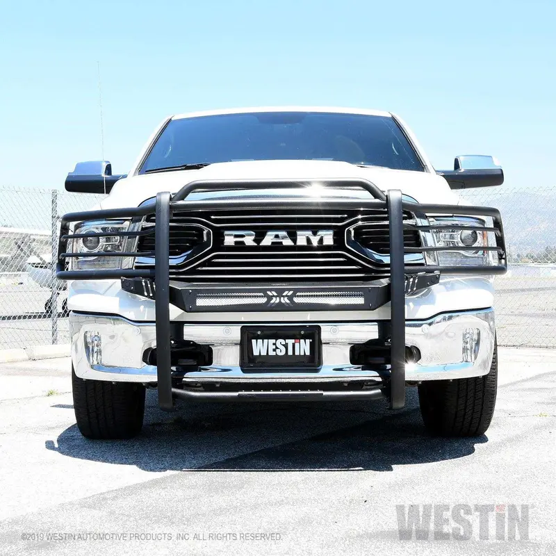Westin Sportsman X Grille Guard — Textured Black Finish For Enhanced Front-End Protection 1
